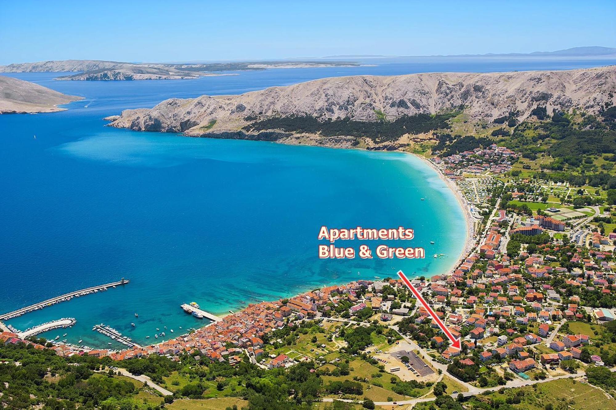Apartments Blue And Green With Balcony Baška Exteriér fotografie